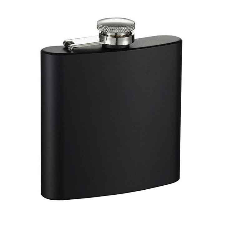 Black Hip Flask